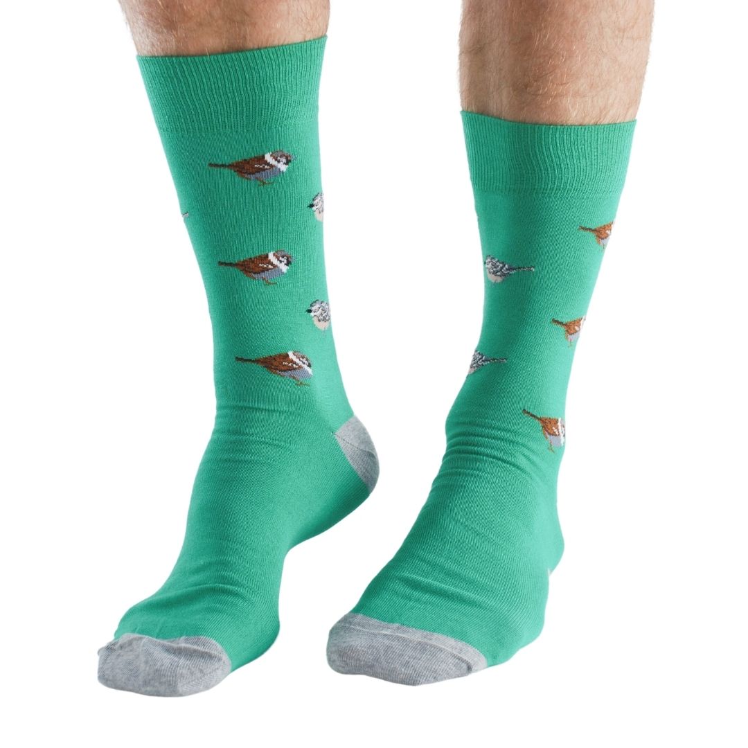 Lot de 4 paires de chaussettes en bambou Garden Birds