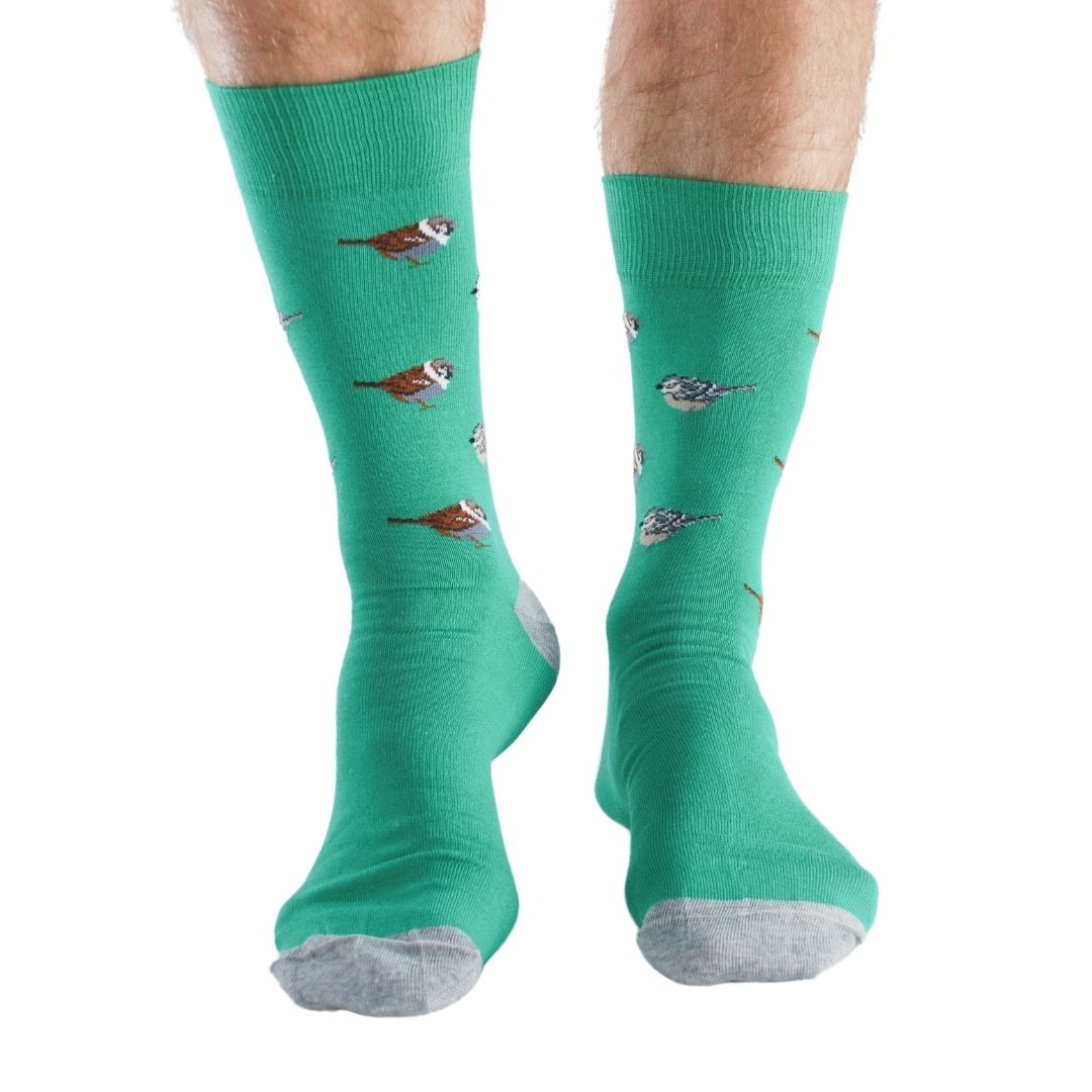 Lot de 4 paires de chaussettes en bambou Garden Birds