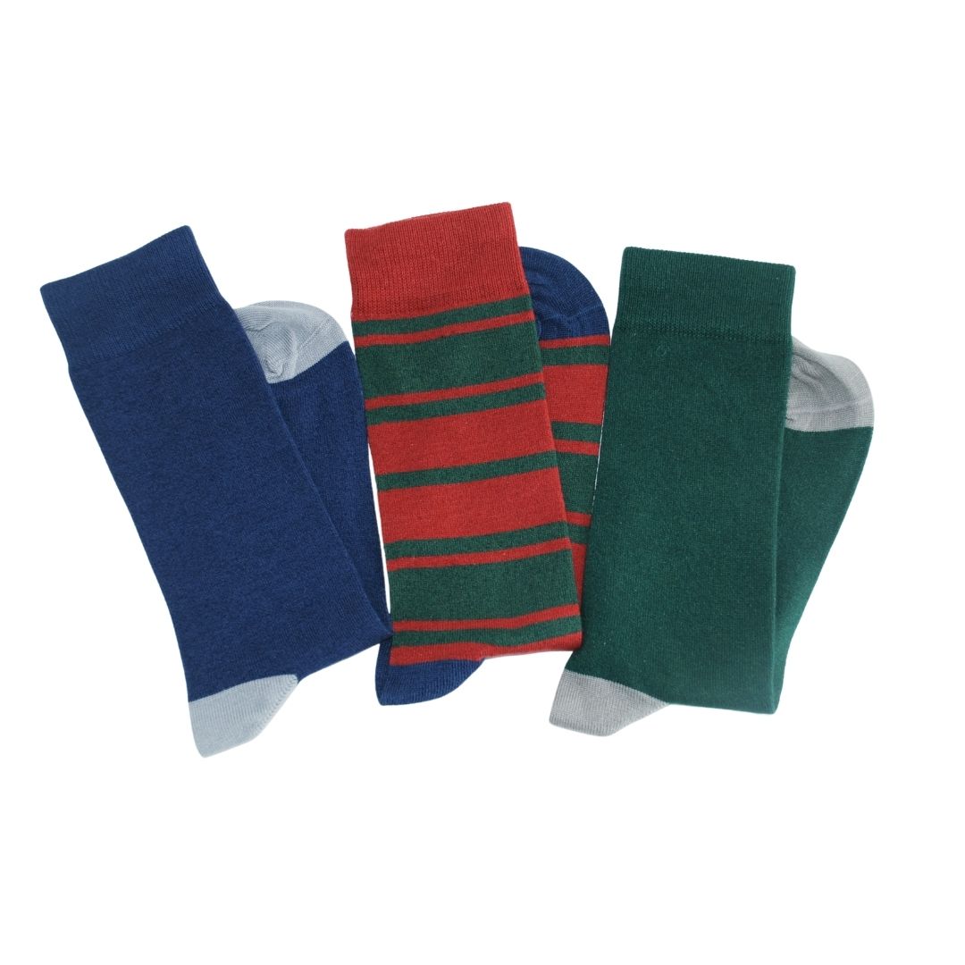 Lot de 4 paires de chaussettes en bambou motif chat et rayures