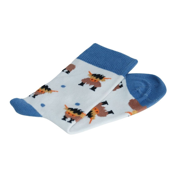 Children's Bamboo Highland Cow Socks