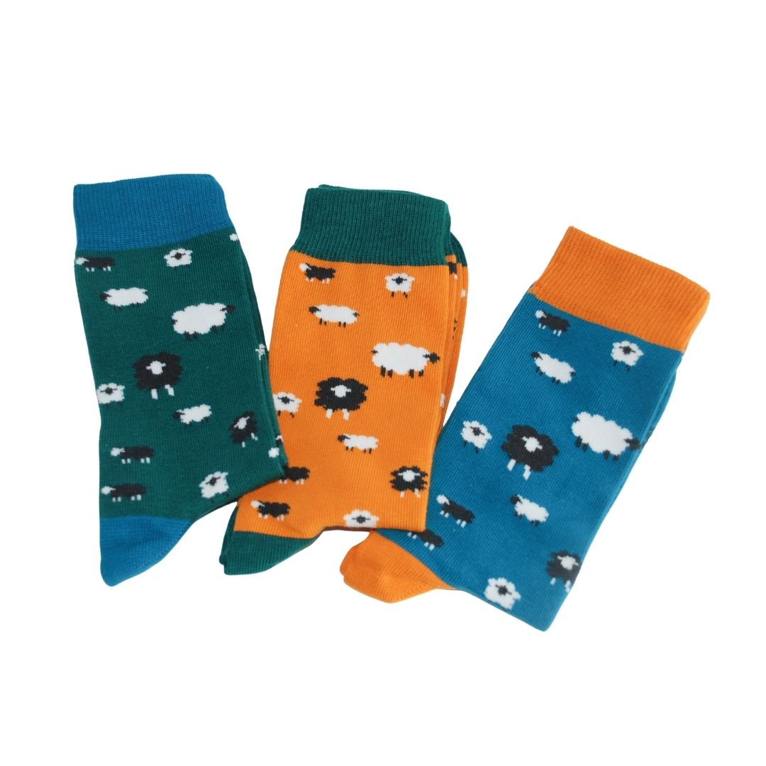 Sheep 3 pairs Bamboo Socks