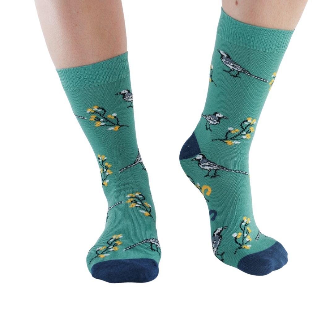 Garden Birds Bamboo Socks