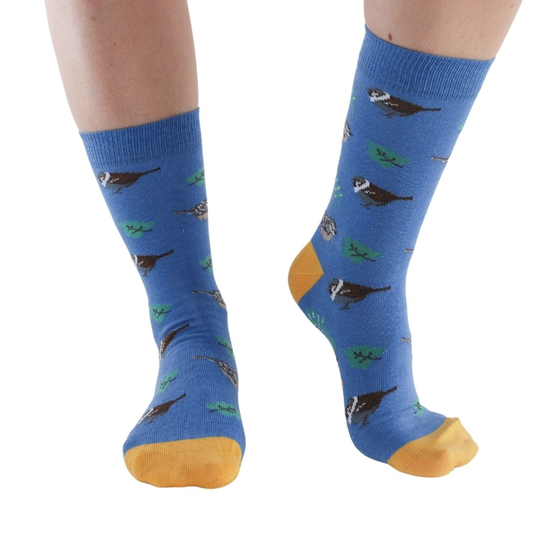 Lot de 4 paires de chaussettes en bambou Garden Birds