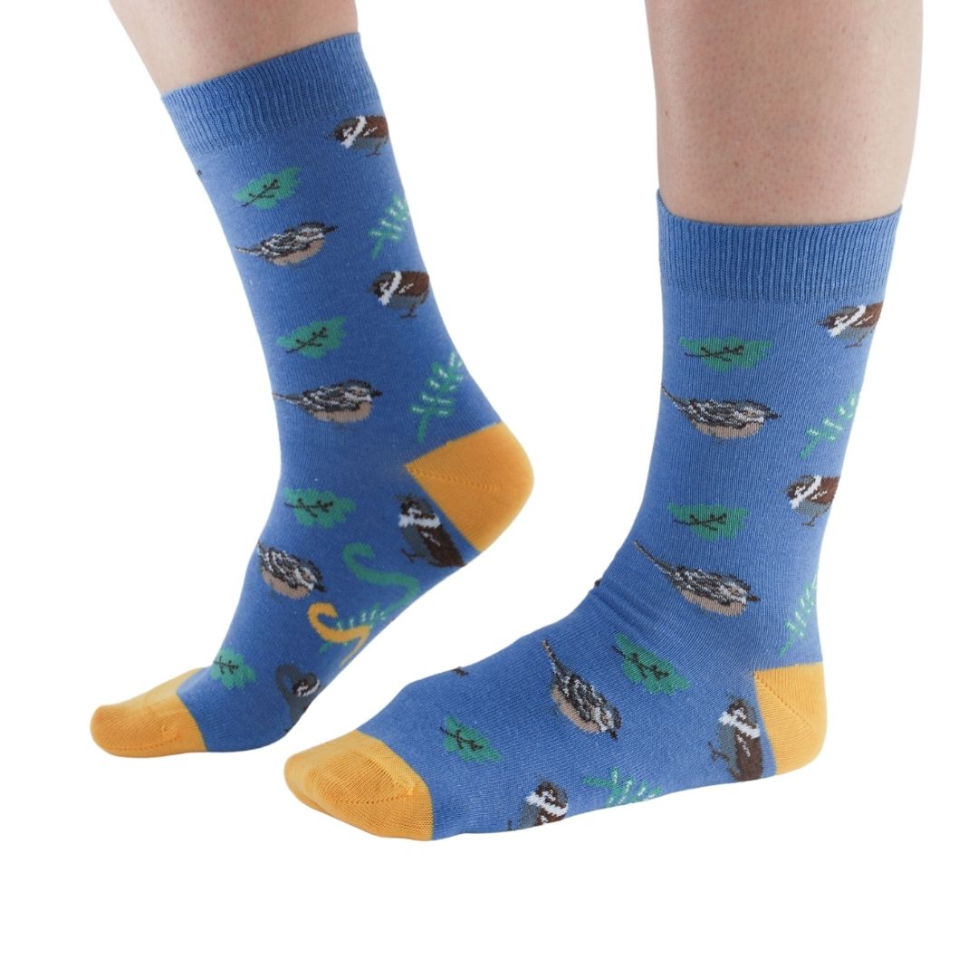 Garden Birds Bamboo Socks