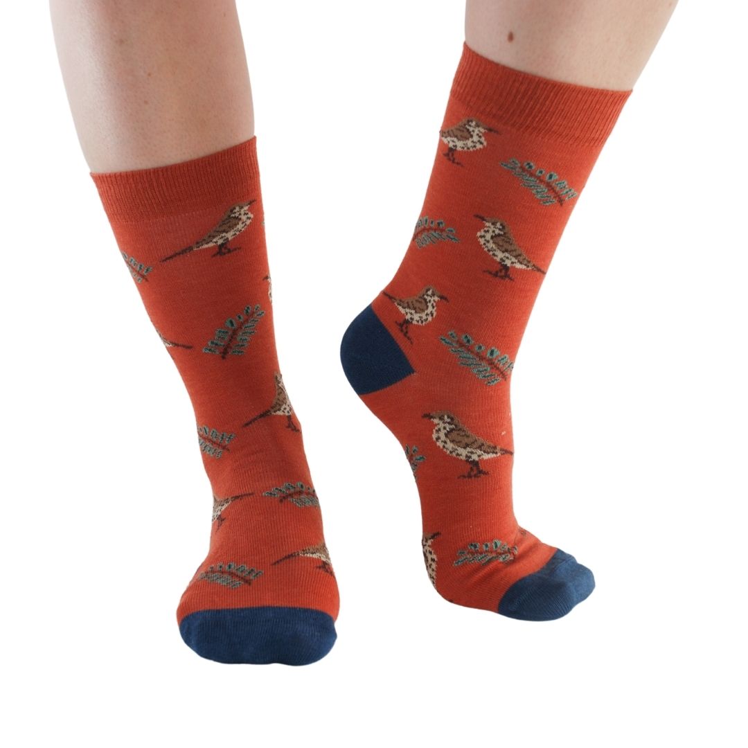 Lot de 4 paires de chaussettes en bambou Garden Birds