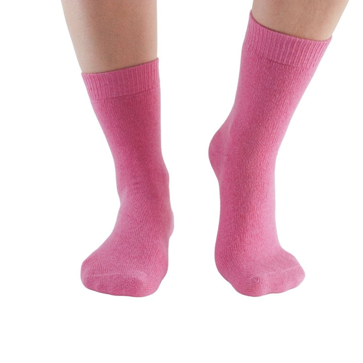 Chaussettes montantes en cachemire et laine