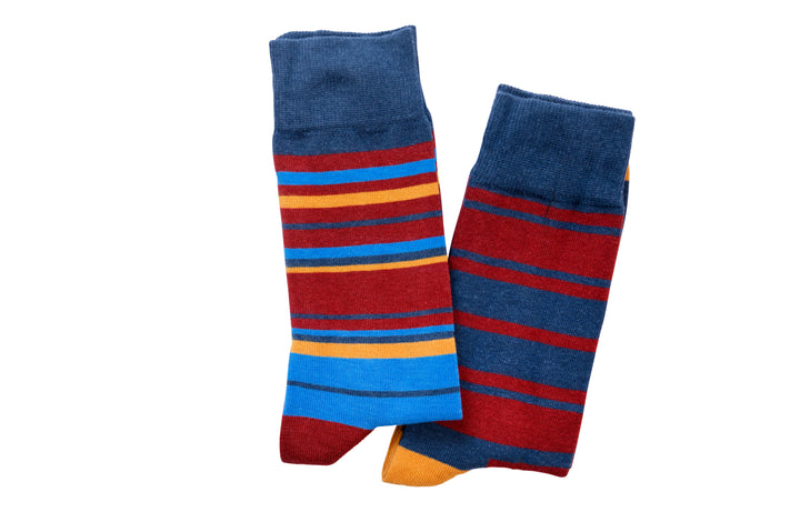 Multi stripe 2 pairs Bamboo Socks